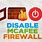 Disable McAfee Firewall