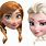 Disney Frozen Anna and Elsa Face