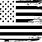 Distressed Flag Black and White