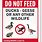 Do Not Feed Wildlife Sign