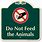 Do Not Feed the Animals Sign