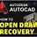Drawing Recovery Manager AutoCAD