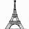 Drawing of Eiffel Tower