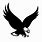 Eagle Logo Black White