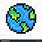 Earth Pixel Art Grid