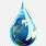 Earth in Water Drop