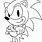 Easy Sonic Coloring Pages