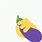 Eggplant Hand. Emoji