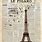 Eiffel Tower Newspaper