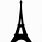 Eiffel Tower Outline Clip Art