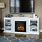 Electric Heater Fireplace TV Stand