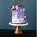 Elegant Purple Birthday Cake