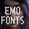 Emo Fonts