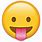 Emoji Face with Tongue Sticking Out