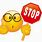 Emoji with Stop Sign