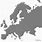 Europe Map Grey
