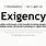 Exigency Meaning