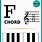 F Chord Piano