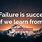 Failure Is Success Quote