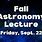 Fall Astronomy Week