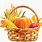 Fall Harvest Basket Clip Art