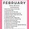 February Days List
