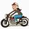 Female Motorcycle Cartoon