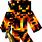 Fire Demon Minecraft Skin