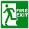 Fire Exit Sign Symbol