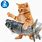 Fish Cat Toy Animated