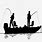 Fishing Boat Silhouette Clip Art