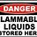 Flammable Liquid Storage Sign