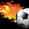 Football Ball On Fire