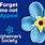 Forget Me Not Badges Dementia