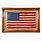 Framed Vintage American Flag