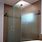 Frameless Shower Doors with Rain Glass