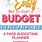 Free Budget Templates For Dummies