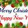 Free Merry Christmas and Happy New Year Greetings