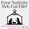 Free Nativity SVG Cut Files