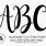 Free SVG Alphabet Fonts