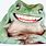 Frog Smiling with Teeth