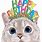 Funny Cat Birthday Cards for Women