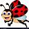 Funny Ladybug Clip Art