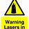 Funny Laser Warning Signs