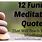 Funny Meditation Quotes