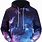 Galaxy Print Hoodie