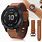 Garmin Fenix 7s Leather Strap