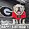 Georgia Bulldogs Happy Birthday