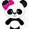 Girl Panda Clip Art