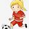 Girl Soccer Goal Clip Art